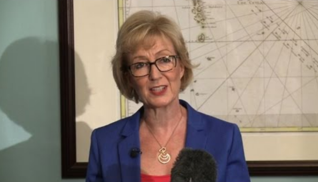 
Bộ trưởng Bộ Năng lượng Andrea Leadsom. (Ảnh: AFP)
