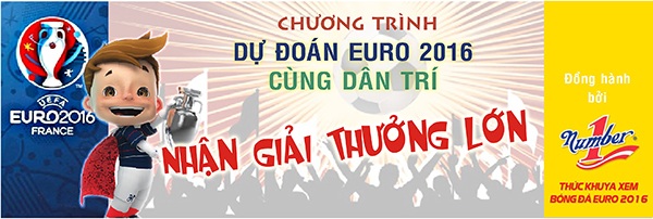 Dân trí tổ chức trao thưởng đợt 3 chương trình “Dự đoán Euro 2016" - 1 Dân trí tổ chức trao thưởng đợt 3 chương trình “Dự đoán Euro 2016" - 1