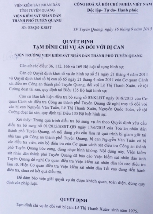 VKSND Tối cao điều tra tố cáo bức cung, vụ án tiếp tục “điệp khúc” phục hồi điều tra - 1
