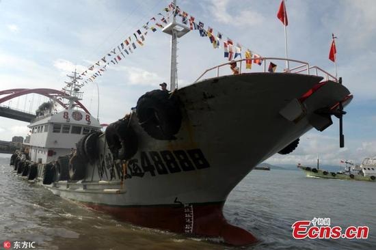 Nữ du khách Trung Quốc sống sót kì diệu sau hơn 38 giờ lênh đênh trên biển - 3
Tàu cá đã cứu nữ du khách Fan. (Ảnh: ECNS)