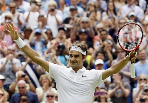 Federer “tốc hành” vào tứ kết Wimbledon - 1
Federer giành quyền vào tứ kết sau chiến thắng nhanh