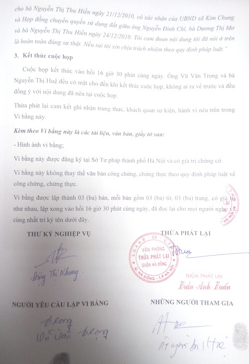 Vụ một thửa đất bán cho nhiều người: Công an TP Hà Nội kết luận cùng một chữ ký - 3 Vụ một thửa đất bán cho nhiều người: Công an TP Hà Nội kết luận cùng một chữ ký - 3