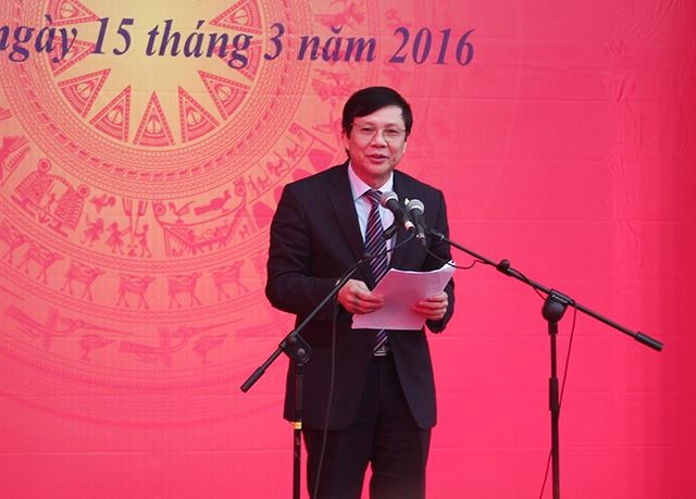 Hội báo Toàn quốc – “Bức tranh” sống động, tự hào của báo chí Việt Nam - 2
Ông Hồ Quang Lợi - Phó Chủ tịch Thường trực Hồi Nhà báo Việt Nam, Trưởng Ban tổ chức phát biểu...