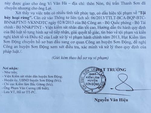 
Một bạn đọc Dân trí đã đặt câu hỏi trong phần bình luận về những cánh rừng gỗ lim cổ thụ bạt ngàn tại huyện Sơn Động nay còn không? Câu hỏi này xin dành cho lãnh đạo huyện Sơn Động kiểm tra, trả lời bạn đọc.
