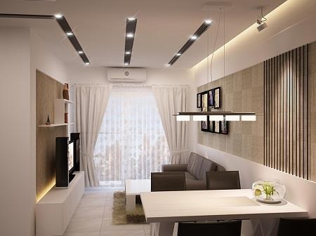 Carillon 3 làm nóng thị trường bất động sản phía Tây Sài Gòn dịp đầu năm - 3 Thiết kế phòng khách tiện nghi, hiện đại