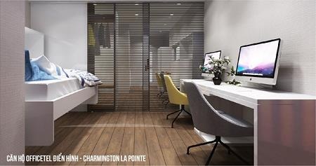 Charmington La Pointe: Sức hút từ dòng căn hộ Office-tel - 2 Thiết kế của Office-tel là sự tích hợp hoàn chỉnh của không gian văn phòng với chốn nghỉ ngơi sau giờ làm