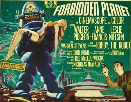 Những thước phim “Forbidden planet” từ năm 1956 đã dồi dào tưởng tượng về một thế giới của rô bốt và công nghệ, cùng với một phi hành đoàn thám hiểm ngoài hệ mặt trời. Nhiều kiệt tác sau này như “Star Trek” và “Lost in space” đều lấy cảm hứng từ chính bộ phim này.