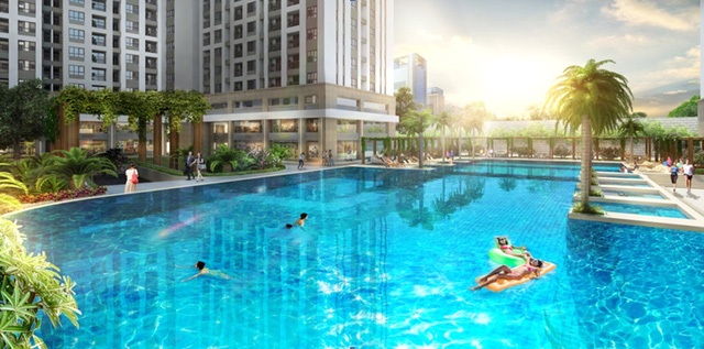 Diện mạo mới cho quận Tân Phú - 2 Hồ bơi tràn hiện đại – điểm nhấn trong chuỗi tiện ích RichStar