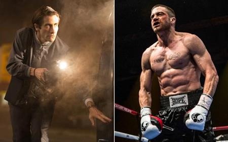 Nhìn lại kỷ lục ép cân kinh hoàng của các sao Hollywood - 1 Jake Gyllenhaal vừa gầy “xơ xác” khi tham gia vào bộ phim Nightcrawler đã lập tức “lột xác” thành một anh chàng cơ bắp trong bộ phim về đề tài boxing “Southpaw”