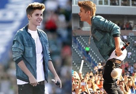 Justin Bieber bị một phen bẽ mặt trên sân khấu - 5 …và không ngại khoe nguyên vòng 3 trước mặt khán giả
