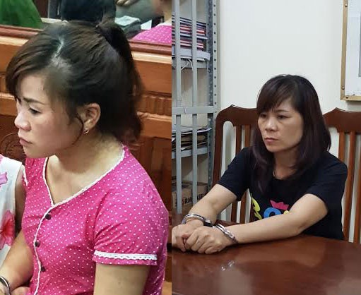 Bắt 3 kiều nữ mua bán 30kg ma túy - 2 Đối tượng Hoàng Thị Cúc và Hoàng Thị Phượng