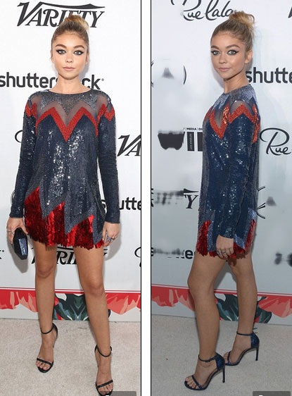 Sao teen diện váy khoét sâu hút hồn - 5
Ngôi sao 9X Sarah Hyland