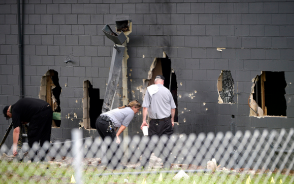 
Hiện trường vụ xả súng ở Orlando. (Ảnh: Getty)
