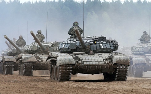 Đồ họa thế trận quân đội Nga giăng ra quanh Ukraine - 1 Lục quân Nga. Ảnh: RT.com.