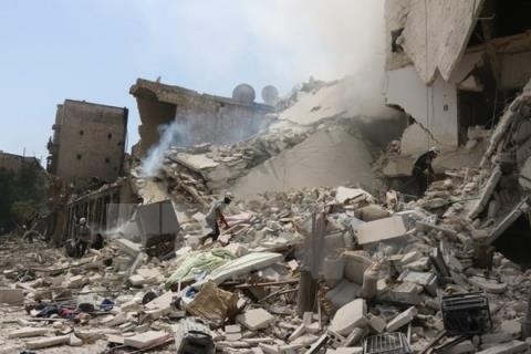 Tướng Iran thiệt mạng trong cuộc giao tranh ở Aleppo - 1 Cảnh đổ nát tại Aleppo, Syria