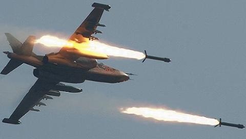 Ukraine ráo riết tập không kích bằng Su-25: Chuẩn bị đánh Donbass? - 1 Su-25 Ukraine tập tấn công mặt đất (Ảnh minh họa)