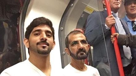 Quốc vương và thái tử Dubai giản dị đi tàu điện ngầm ở London - 1 Quốc vương và thái tử Dubai giản dị đi tàu điện ngầm ở London - 1