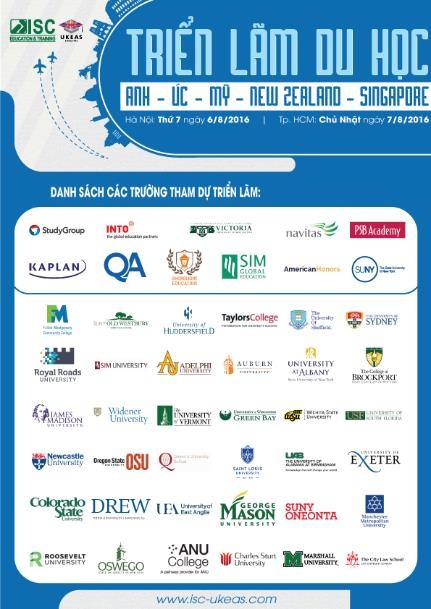 Khối các trường thứ hạng cao của Úc tại Triển lãm Du học Anh Úc Mỹ New Zealand Singapore - 1 Khối các trường thứ hạng cao của Úc tại Triển lãm Du học Anh Úc Mỹ New Zealand Singapore - 1