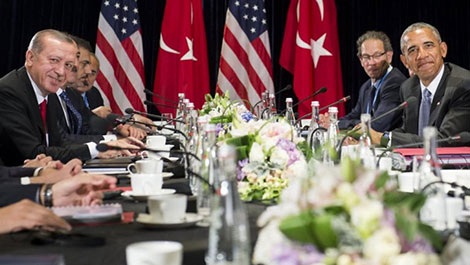 Thổ Nhĩ Kỳ sẽ ở lại Syria? - 2 Cuộc gặp bên lề Hội nghị thượng đỉnh G20 giữa Tổng thống Thổ Nhĩ Kỳ Recep Erdogan và đồng nhiệm Mỹ Barack Obama ngày 4-9.