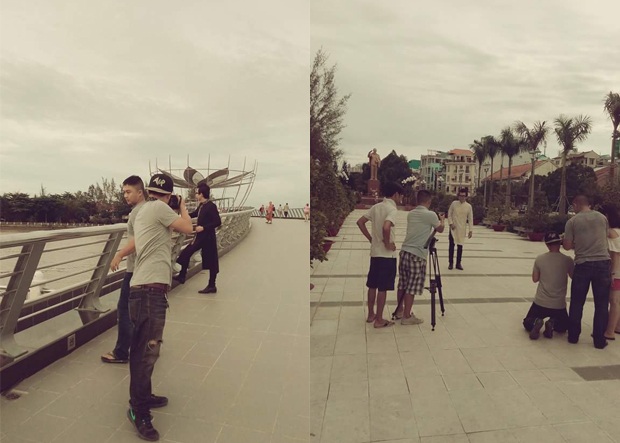 Anh và ê-kíp đã làm việc khá ăn ý, nhanh chóng có được những shoot hình thời trang đẹp.