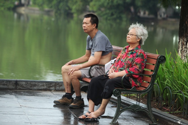 Sáng ngày Quốc khánh, trong không gian yên bình, người dân không còn nghe thấy tiếng xe cộ, khói bụi...