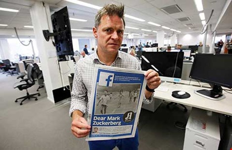 Tổng biên tập đối đầu với Facebook vì ‘Em bé napalm’ - 1
Tổng biên tập tờ Aftenposten, ông Espen Egil Hansen, viết thư bày tỏ lo ngại Zuckerberg đang “lạm dụng quyền lực”. Ảnh: EPA