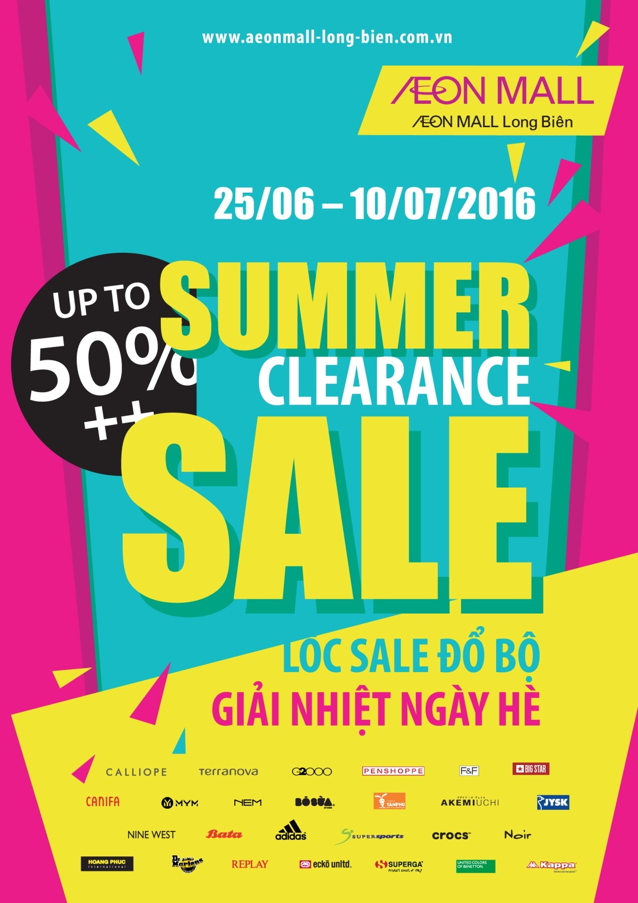Cơ hội 1-0-2 sở hữu hàng hiệu giá rẻ tại Aeon Mall Long Biên - 3 Đây là một trong hai đợt khuyến mãi lớn nhất trong năm của AEON MALL Long Biên.