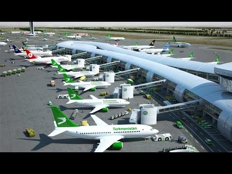 Chiêm ngưỡng sân bay hình chim Ưng vô cùng độc đáo - 7 Phần đuôi chim Ưng kéo dài ra chính là hành lang đưa hành khách tới trực tiếp chỗ đậu máy bay.