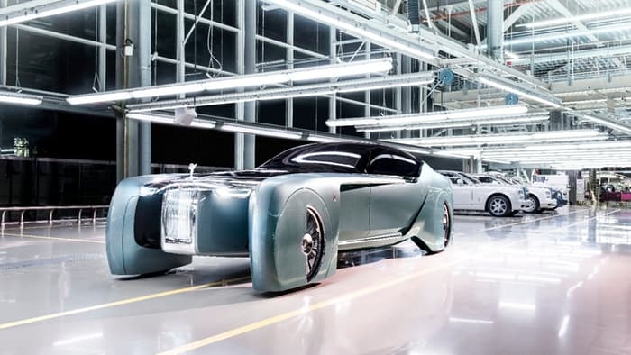 Vision Next 100 - Tầm nhìn tương lai của Rolls-Royce - 1 Chiếc xe vừa trình làng tại Nhà tròn London hồi tuần trước.
