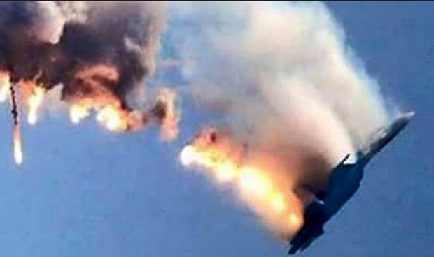 
Máy bay Su-24 của Nga bị Thổ Nhĩ Kỳ bắn rơi cuối năm 2015. (Ảnh: Far News)
