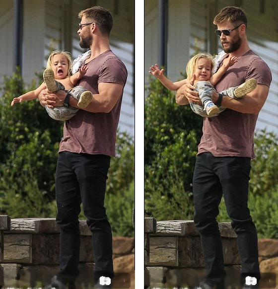 "Thần sấm" làm bố đảm - 2
Chris Hemsworth - Ngôi sao thủ vai Thor trong bộ phim cùng tên đang dành nhiều thời gian để chăm sóc ba con nhỏ và người vợ hơn 7 tuổi