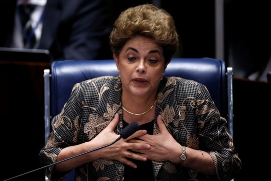 Tổng thống Brazil Dilma Rousseff bị phế truất - 1
Tổng thống Brazil Dilma Rousseff bị phế truất. (Ảnh: Reuters)