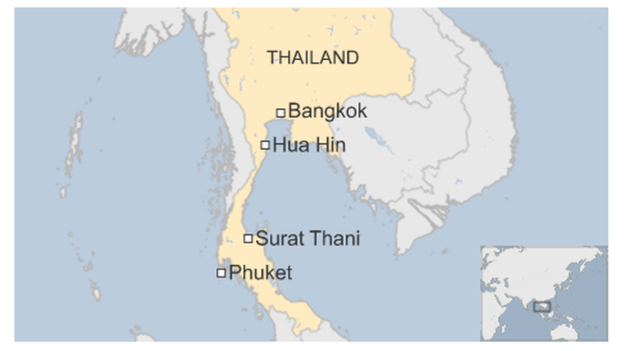 Ít nhất 11 vụ nổ liên tiếp rung chuyển Thái Lan, 4 người chết - 4
Các vụ nổ liên hoàn ở nhiều điểm du lịch nổi tiếng của Thái Lan. (Ảnh: BBC)