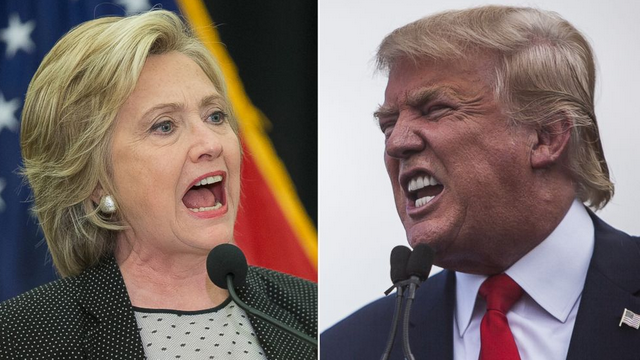 Khẩu chiến sau khi tỉ phú Trump cáo buộc Tổng thống Obama “sáng lập” IS - 1
Ứng viên tổng thống đảng Dân chủ Hillary Clinton (trái) và ứng viên đảng Cộng hòa Donald Trump. (Ảnh: Getty)