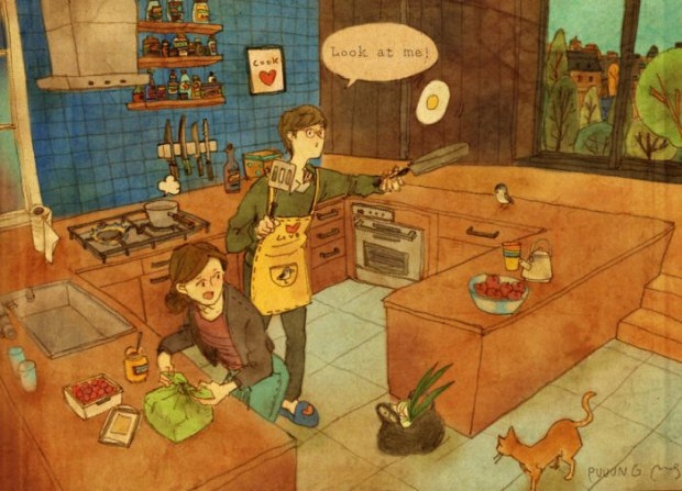 Lãng mạn bộ tranh "tình yêu đích thực là gì" - 19 Lãng mạn bộ tranh "tình yêu đích thực là gì" - 19