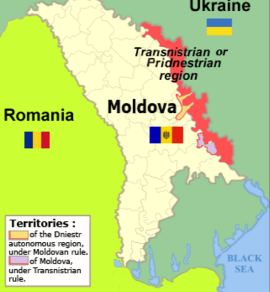 Thêm một vùng lãnh thổ tuyên bố sẵn sàng sáp nhập với Nga - 2
Transnistria nằm phần lớn trên một dải đất giữa sông Dniester và biên giới phía đông của Moldova với Ukraina.