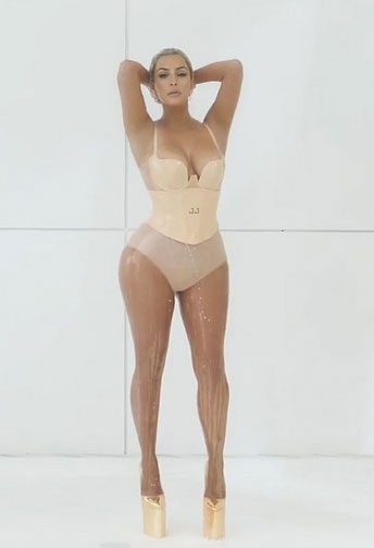 Choáng với vòng eo “con kiến” của Kim Kardashian - 7