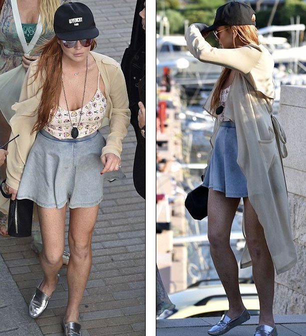 Lindsay Lohan khoe với cha ruột đã mang bầu - 21