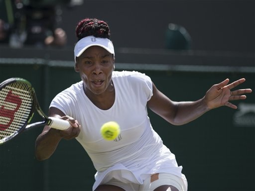 Chị em nhà Williams dắt nhau vào bán kết Wimbledon - 1
Venus Williams