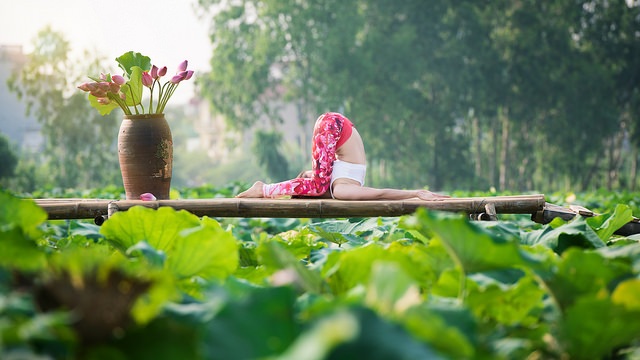 Tạo dáng yoga đẹp mắt bên hồ sen của cô gái Hà thành - 15 Tạo dáng yoga đẹp mắt bên hồ sen của cô gái Hà thành - 15