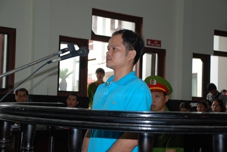 Bị cáo Minh tại phiên tòa