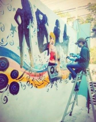 Ngắm tranh vẽ tường độc đáo của Hot girl Đại học Trà Vinh - 2 Ngắm tranh vẽ tường độc đáo của Hot girl Đại học Trà Vinh - 2