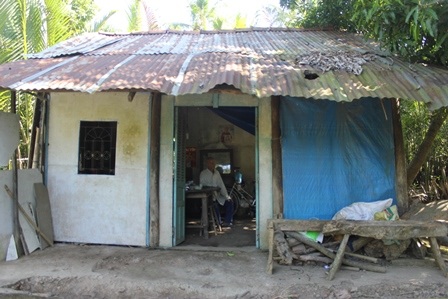 
Căn nhà ở đậu trên đất người khác của gia đình ông Tâm
