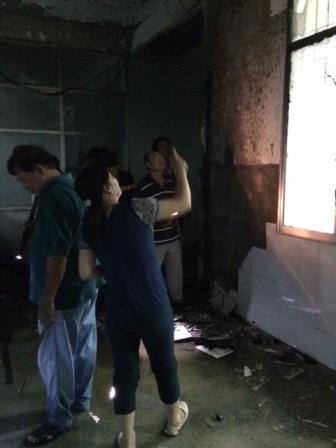 
Hiện trường vụ cháy
