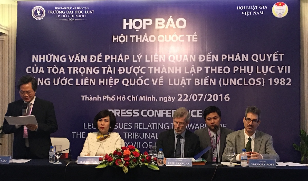 Tại hội thảo, các nhà khoa học sẽ đánh giá, bình luận những ảnh hưởng, tác động về chính trị, pháp lý, quan hệ quốc tế của phán quyết Trọng tài trong vụ kiện Philippines – Trung Quốc