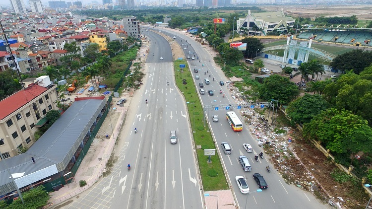 Tuyến đường vành đai 2, đoạn Nhật Tân – Xuân La - Bưởi – Cầu Giấy. Được xem là tuyến đường trọng điểm với tổng kinh phí vào khoảng 6,4 nghìn tỷ đồng