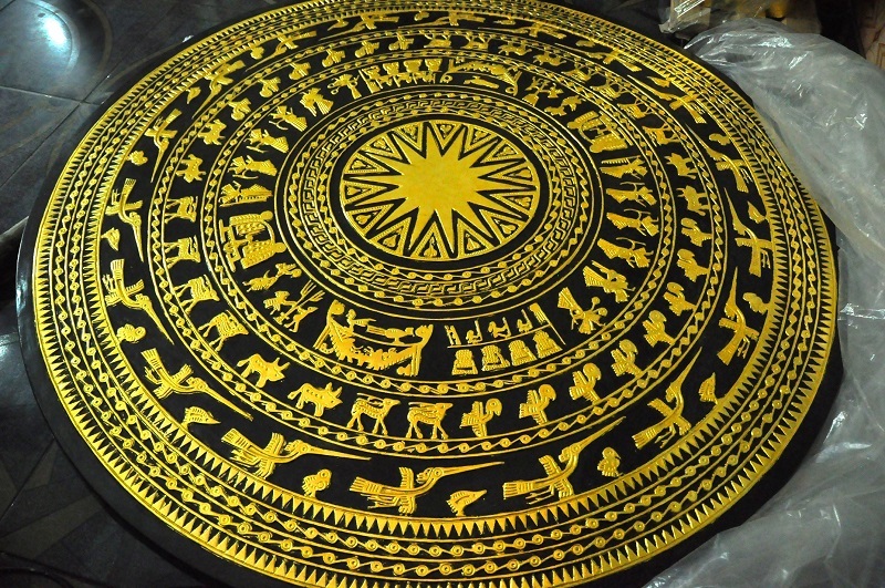 
Một sản phẩm được mạ vàng được làm bởi bàn tay của những người nghệ nhân làng Kiêu Kỵ.
