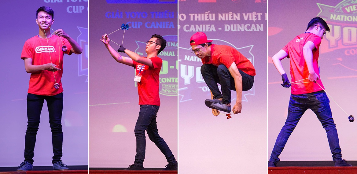 Ấn tượng với chung kết giải đấu YoYo thiếu niên cup CANIFA - DUNCAN - 2 Cuộc thi không chỉ là một sân chơi dành cho các bạn yêu thích và đam mê môn thể thao nghệ thuật YOYO, nơi giao lưu chia sẻ giữa câu lạc bộ YOYO Duncan tại các trường học trong suốt thời gian qua mà còn là nơi tìm kiếm những tài năng trẻ tham gia vào các giải đấu YOYO chuyên nghiệp trong nước và quốc tế sau này.