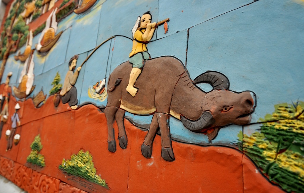 Các đường nét trong bức tranh đều rõ nét, hài hòa và ấn tượng