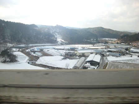 Đến Hàn Quốc vào mùa tuyết trắng, du khách sẽ ngắm cảnh tuyết rơi phủ dầy bên đường